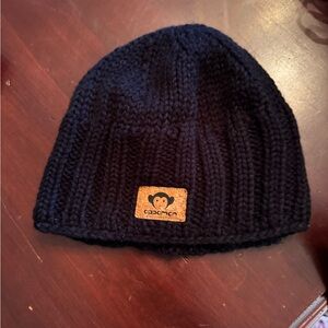 Appaman Black Ribbed Knit Hat